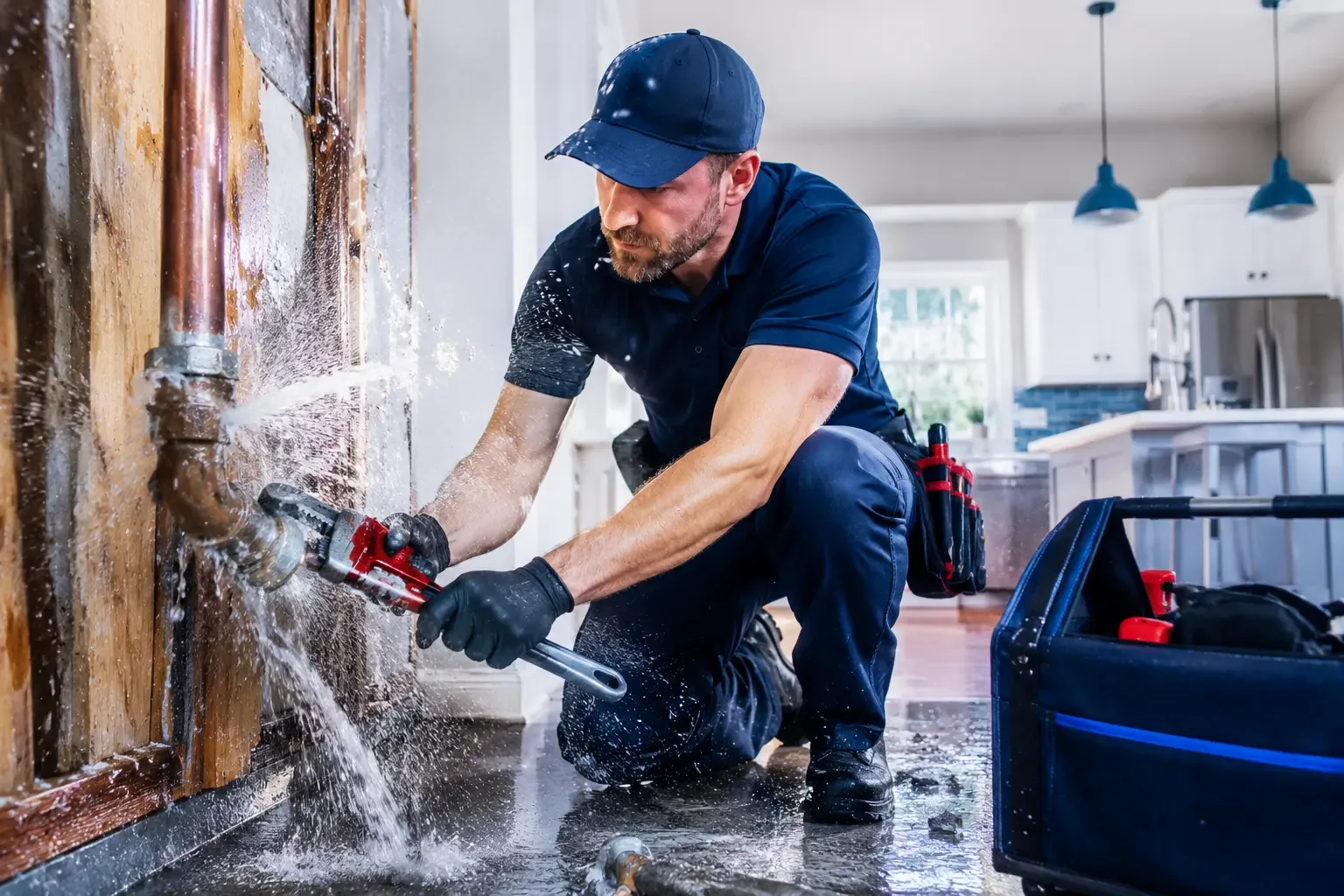 Local emergency pipe repair professionals in Hallieford, VA
